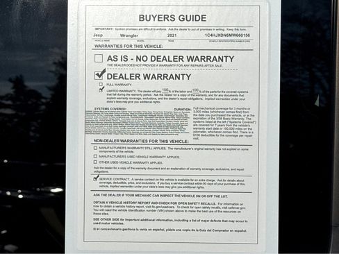 Certified 2021 Jeep Wrangler Unlimited Sport image 26