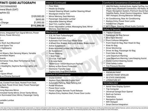 Used 2025 INFINITI QX80 Autograph image 27