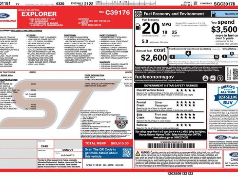 Used 2025 Ford Explorer ST w/ Sun And Sound Package AWD/4WD image 4