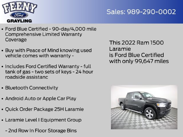 Used 2022 RAM 1500 Laramie w/ Sport Appearance Package AWD/4WD image 4