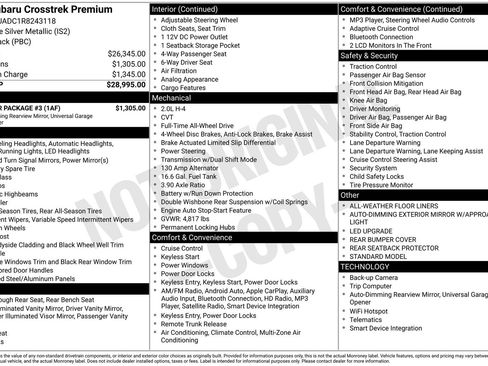 Certified 2024 Subaru Crosstrek 2.0i Premium w/ Popular Package #3 AWD/4WD image 31
