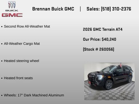 New 2026 GMC Terrain AT4 w/ LPO, Floor Liner Package AWD/4WD image 12