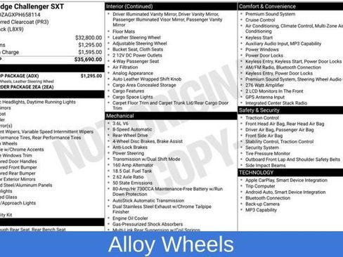 Used 2023 Dodge Challenger SXT w/ Blacktop Package RWD image 3