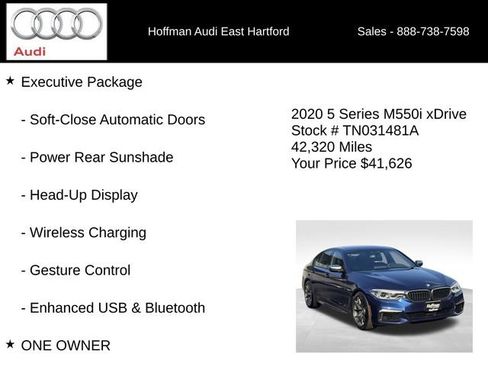 Used 2020 BMW M550i xDrive w/ Dynamic Handling Package AWD/4WD image 18