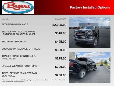 Used 2017 GMC Sierra 1500 SLT w/ SLT Premium Package AWD/4WD image 10