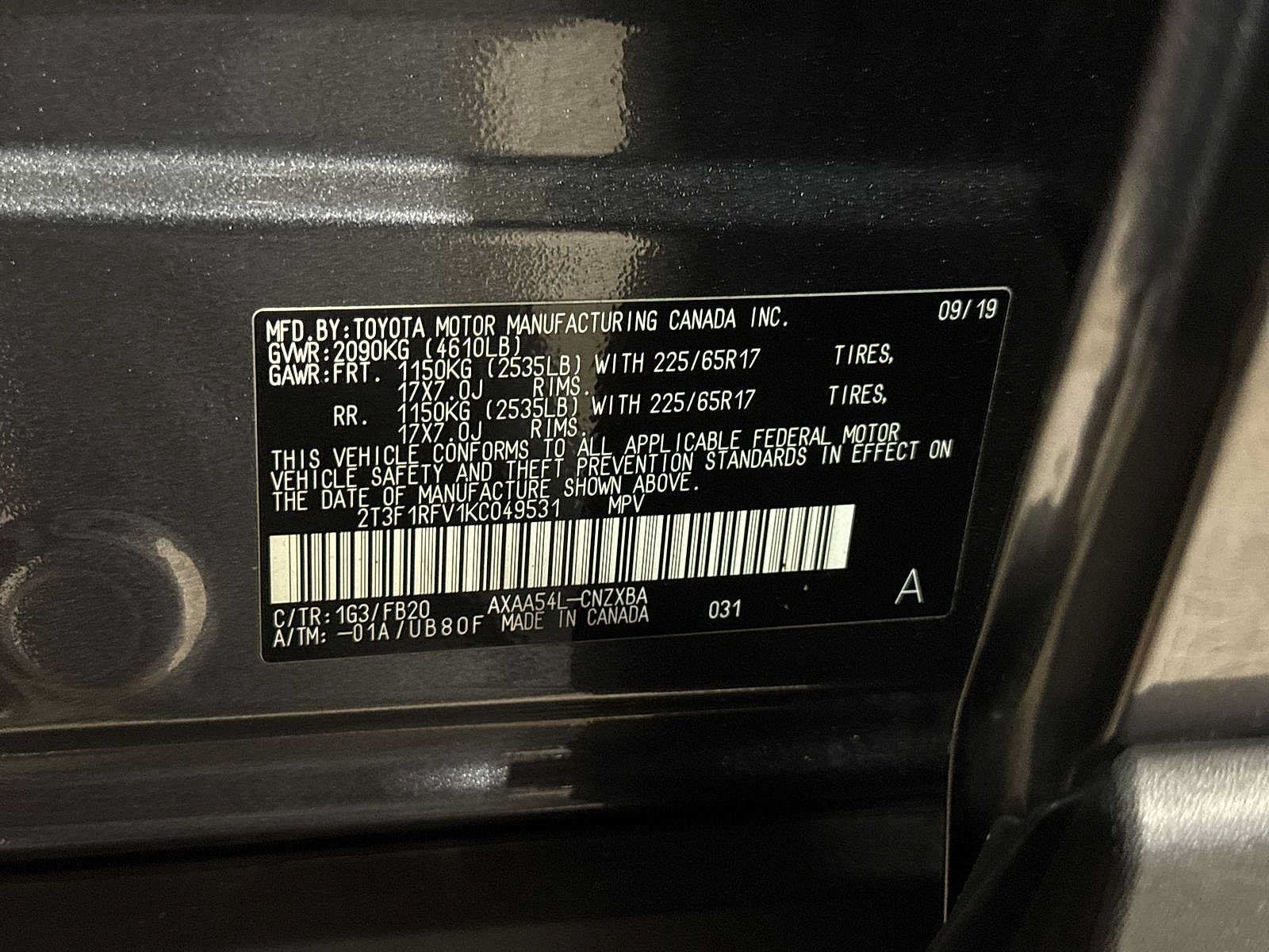 Used 2019 Toyota RAV4 LE AWD/4WD image 14