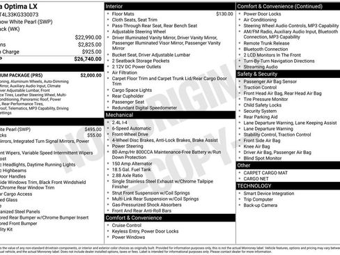 Used 2019 Kia Optima LX w/ LX Premium Package image 2