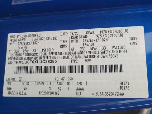 Used 2020 Ford Escape S FWD image 33