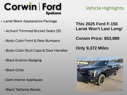 Used 2025 Ford F150 Lariat AWD/4WD image 6