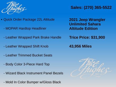 Used 2021 Jeep Wrangler Unlimited Sahara AWD/4WD image 7