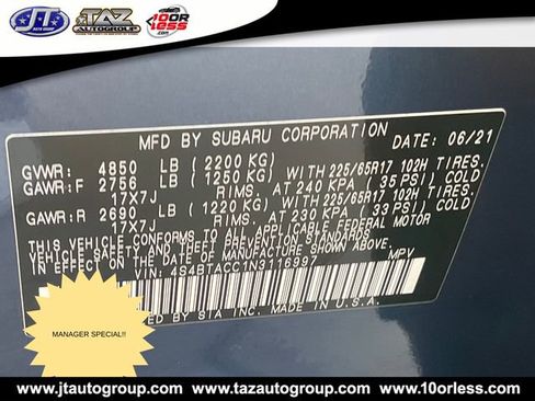 Used 2022 Subaru Outback Premium image 19