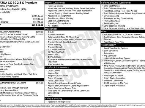 New 2026 MAZDA CX-30 AWD 2.5 S w/ Premium Package image 2
