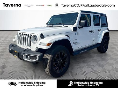 Used 2021 Jeep Wrangler Unlimited Sahara w/ Safety Group AWD/4WD image 1