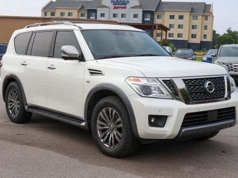 Used 2018 Nissan Armada Platinum w/ Captain Seat Package AWD/4WD image 1