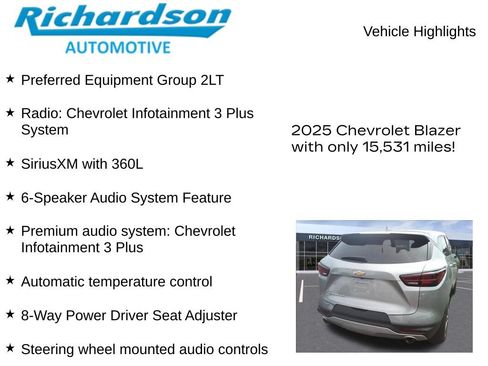 Used 2025 Chevrolet Blazer LT AWD/4WD image 10