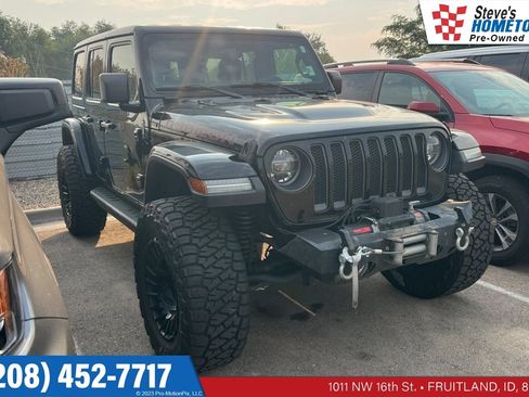 Used 2021 Jeep Wrangler Unlimited Rubicon w/ Uconnect 4C Nav & Sound Group AWD/4WD image 1