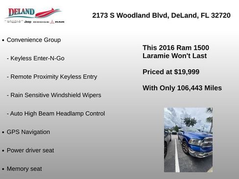Used 2016 RAM 1500 Laramie w/ Convenience Group AWD/4WD image 11