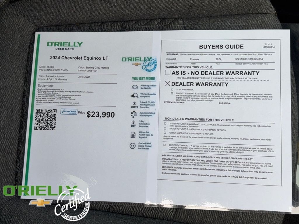 Used 2024 Chevrolet Equinox LT AWD/4WD image 34