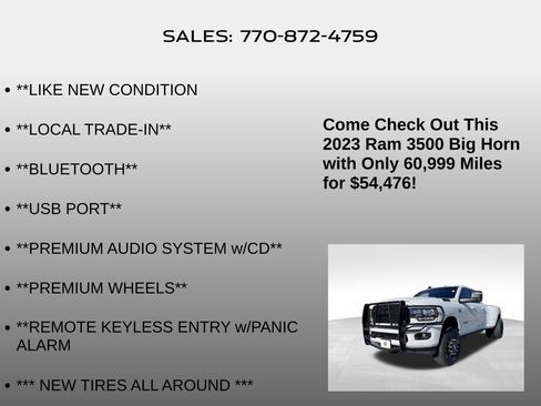 Used 2023 RAM 3500 Big Horn w/ Night Edition image 5