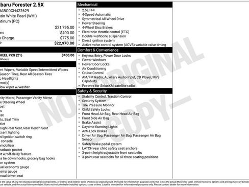 Used 2012 Subaru Forester 2.5X w/ Alloy Wheel Pkg image 12