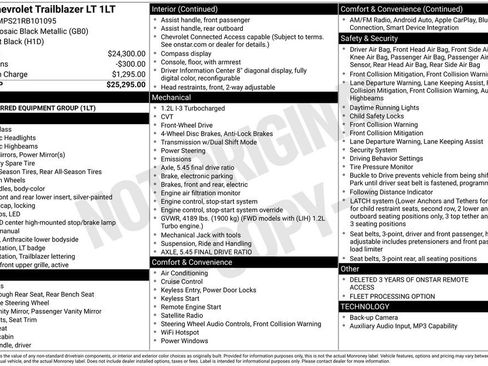 Used 2024 Chevrolet TrailBlazer LT FWD image 28