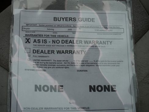 Used 2005 Chrysler Sebring Limited w/ Electronics Convenience Group image 20