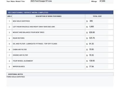Used 2023 Ford Escape ST-Line w/ Tech Pack #1