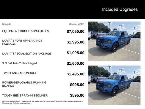 Used 2019 Ford F150 Lariat w/ Equipment Group 502A Luxury AWD/4WD image 5