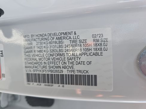 Used 2023 Honda Ridgeline RTL image 34