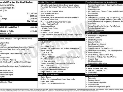 Used 2020 Hyundai Elantra Limited w/ Winter Weather Package FWD image 17