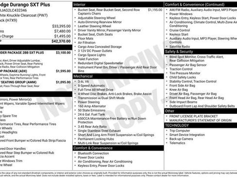 Used 2020 Dodge Durango SXT AWD/4WD image 36