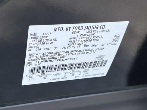 Used 2019 Ford Explorer Sport w/ Equipment Group 401A AWD/4WD image 35