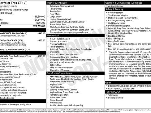 Used 2019 Chevrolet Trax LT w/ Driver Confidence Package FWD image 33