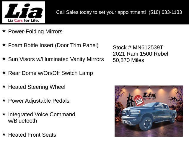Used 2021 RAM 1500 Rebel w/ Rebel Level 1 Equipment Group AWD/4WD image 36