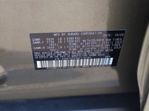 Used 2021 Subaru Outback Touring XT AWD/4WD image 2