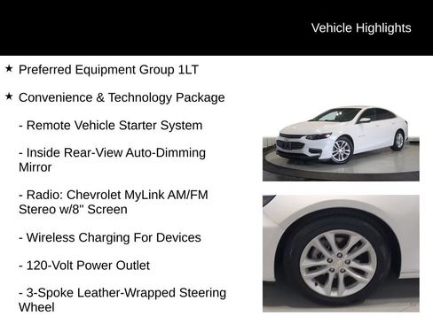 Used 2017 Chevrolet Malibu LT w/ Leather Package FWD image 7