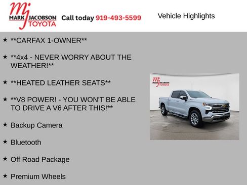 Used 2026 Chevrolet Silverado 1500 LTZ w/ Z71 Off-Road Package AWD/4WD image 7
