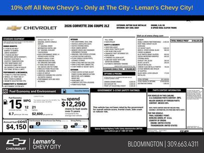New 2026 Chevrolet Corvette Z06