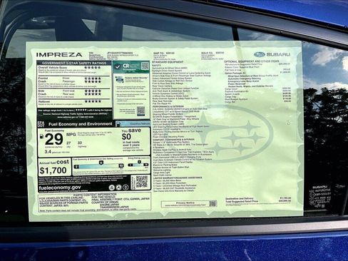 New 2026 Subaru Impreza 2.0i Sport AWD/4WD image 12