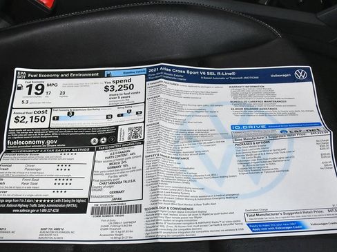 Used 2021 Volkswagen Atlas Cross Sport SEL R-Line image 58