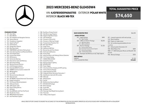 Used 2023 Mercedes-Benz GLE 450 4MATIC image 3
