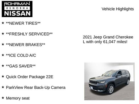 Used 2021 Jeep Grand Cherokee L Limited AWD/4WD image 8