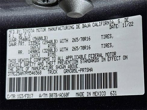 Certified 2023 Toyota Tacoma TRD Off-Road image 16