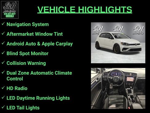 Used 2019 Volkswagen Golf R 4-Door AWD/4WD image 3