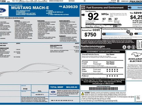 Used 2023 Ford Mustang Mach-E Premium AWD/4WD image 3