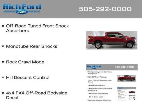 Certified 2025 Ford F150 King Ranch w/ FX4 Off-Road Package AWD/4WD image 40