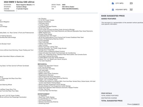 Used 2022 BMW 530i xDrive w/ Convenience Package image 3