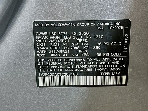 New 2026 Volkswagen Atlas Cross Sport SEL Premium R-Line image 33