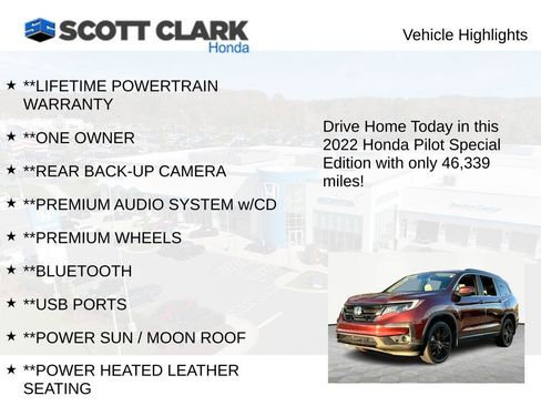 Used 2022 Honda Pilot Special Edition image 11