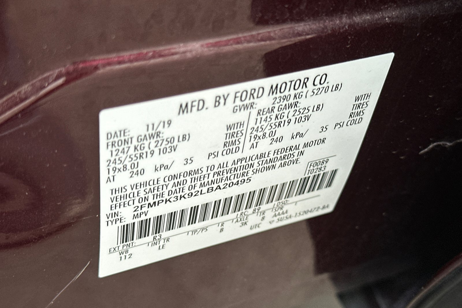 Used 2020 Ford Edge Titanium FWD image 28